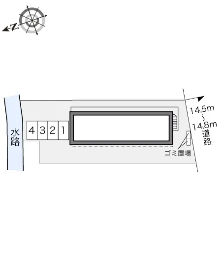 ★手数料０円★小平市鈴木町　月極駐車場（LP）